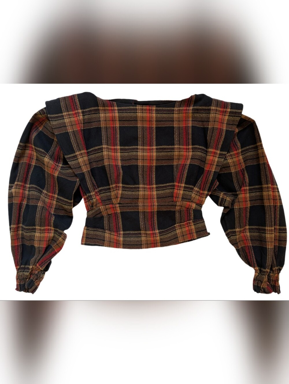 Rachel Comey Jutta Top, Plaid Tartan Blouse, Size 0, Excellent